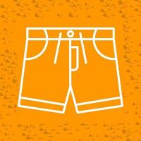 icono de vector de pantalones cortos