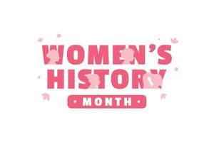 Women's History Month Design For International Moment vector