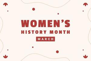 Women's History Month Design For International Moment vector