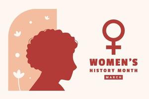 Women's History Month Design For International Moment vector