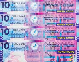 hong kong dólar moneda foto