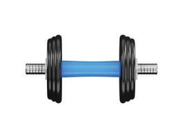 dumbbell icon 3d rendering vector illustration