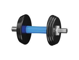 dumbbell icon 3d rendering vector illustration