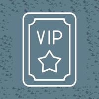 icono de vector de pase vip