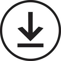 Download icon symbol image vector. Illustration of the down load design. EPS 10 vector