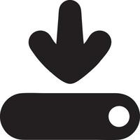 Download icon symbol image vector. Illustration of the down load design. EPS 10 vector