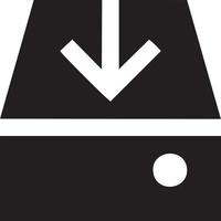 Download icon symbol image vector. Illustration of the down load design. EPS 10 vector