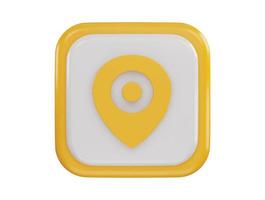 location icon 3d rendering vector illustration