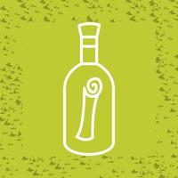 Scroll in Bottle Vector Icon