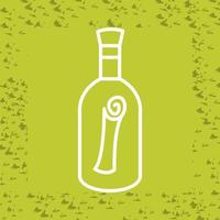 Scroll in Bottle Vector Icon