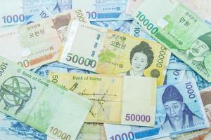 South Korean Won currency photo