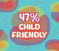 square shape banner vector, illustration GMO percentage. interesting gradation design with child theme. vector