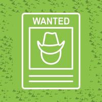 Wanted Poster Vector Icon