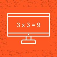 Math in Computer Vector Icon