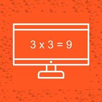 Math in Computer Vector Icon