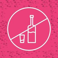 No Drinks Vector Icon