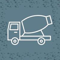 Cement Mixer Truck Vector Icon