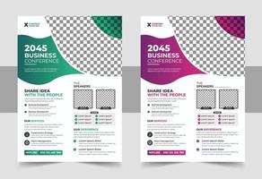 Corporate Business Flyer poster pamphlet brochure cover vector