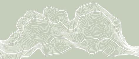 Abstract line art background vector. Minimalist pencil hand drawn contour doodle scribble curve lines style background. Design illustration for fabric, print, cover, banner, decoration, wallpaper. vector