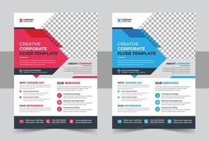 Corporate Business Flyer poster pamphlet brochure cover design layout background vector