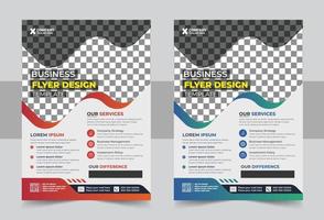 Digital marketing corporate flyer template design, Corporate Business Flyer poster pamphlet brochure cover design layout background, two colors scheme, vector template in A4 size