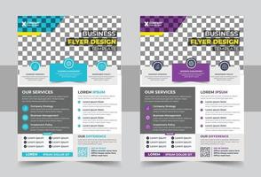 Digital marketing corporate flyer template design, Corporate Business Flyer poster pamphlet brochure cover design layout background, two colors scheme, vector template in A4 size