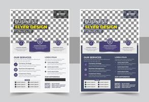 Digital marketing corporate flyer template design, Corporate Business Flyer poster pamphlet brochure cover design layout background, two colors scheme, vector template in A4 size