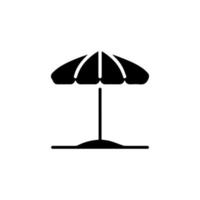 Umbrella icon. Simple illustration of umbrella vector icon for web. Rain protection symbol. Flat design style