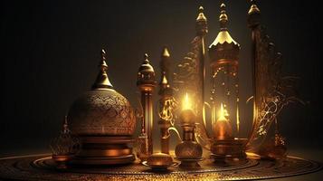 ramadan kareem lantern background photo