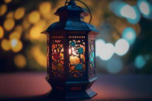 Chinese lantern glowing in chinese new year morning, Bokeh background on chinese new year festival, Free Photo