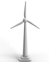 windmill turbine alternative energy power electricity generator renewable green ecology environment technology natural farm industry innovation turbine windmill resource watt sustainable.3d render photo