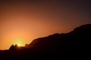 Colourful sky at sunset photo