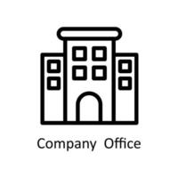 Company  Office Vector   outline Icons. Simple stock illustration stock