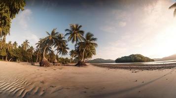 Tropical Paradise or Coconut Palm Beach or White Sand Lagoon photo