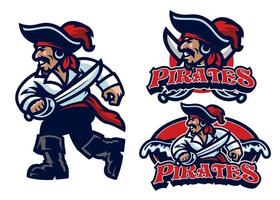 Pirates Mascot Set vector