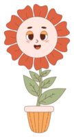 Gänseblümchen Blume Leistung. Aufkleber png