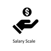 Salary Scale Vector   solid Icons. Simple stock illustration stock