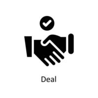 Deal Vector   solid Icons. Simple stock illustration stock