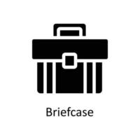 Briefcase Vector   solid Icons. Simple stock illustration stock