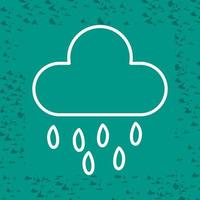 icono de vector de nube de lluvia