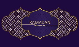elegant welcome ramadan mubarak vector