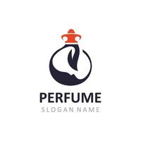 Lluxury perfume perfume cosmético creativo logo lata ser usado para negocio, compañía, cosmético tienda vector