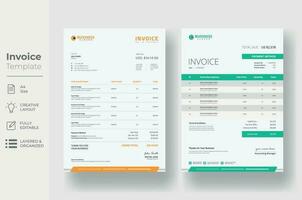 Invoice Template Design vector