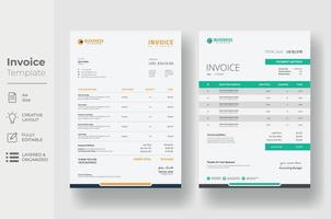 Invoice Template Design vector