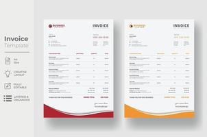 Invoice Template Design vector