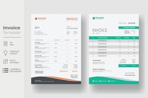 Invoice Template Design vector