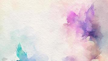 Abstract  Pastel Watercolor Background On Paper photo