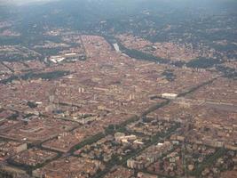 vista aerea de turin foto