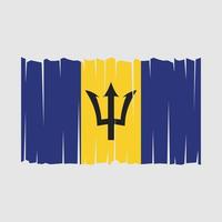 vector de bandera de barbados