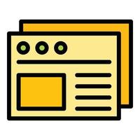 Api web site icon vector flat